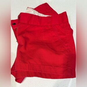 J. Crew shorts Bright Red Women's chino shorts size 4